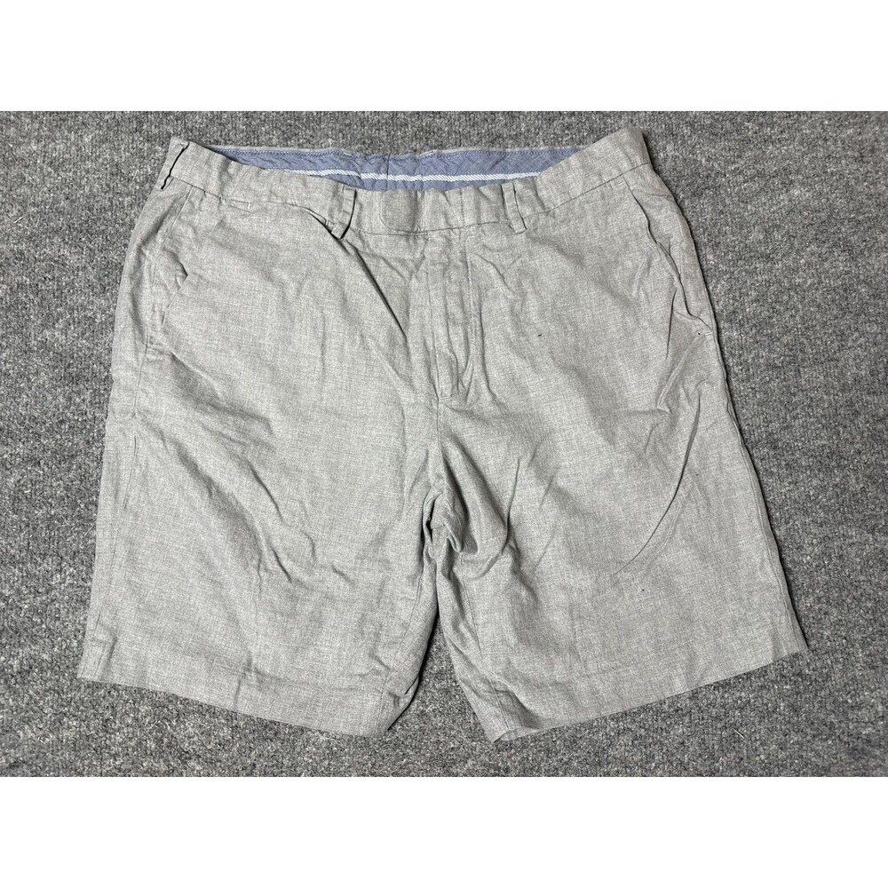 J.CREW Chino Shorts Mens 36 Gray Bowery Slim 9" Inseam Cotton Casual Summer